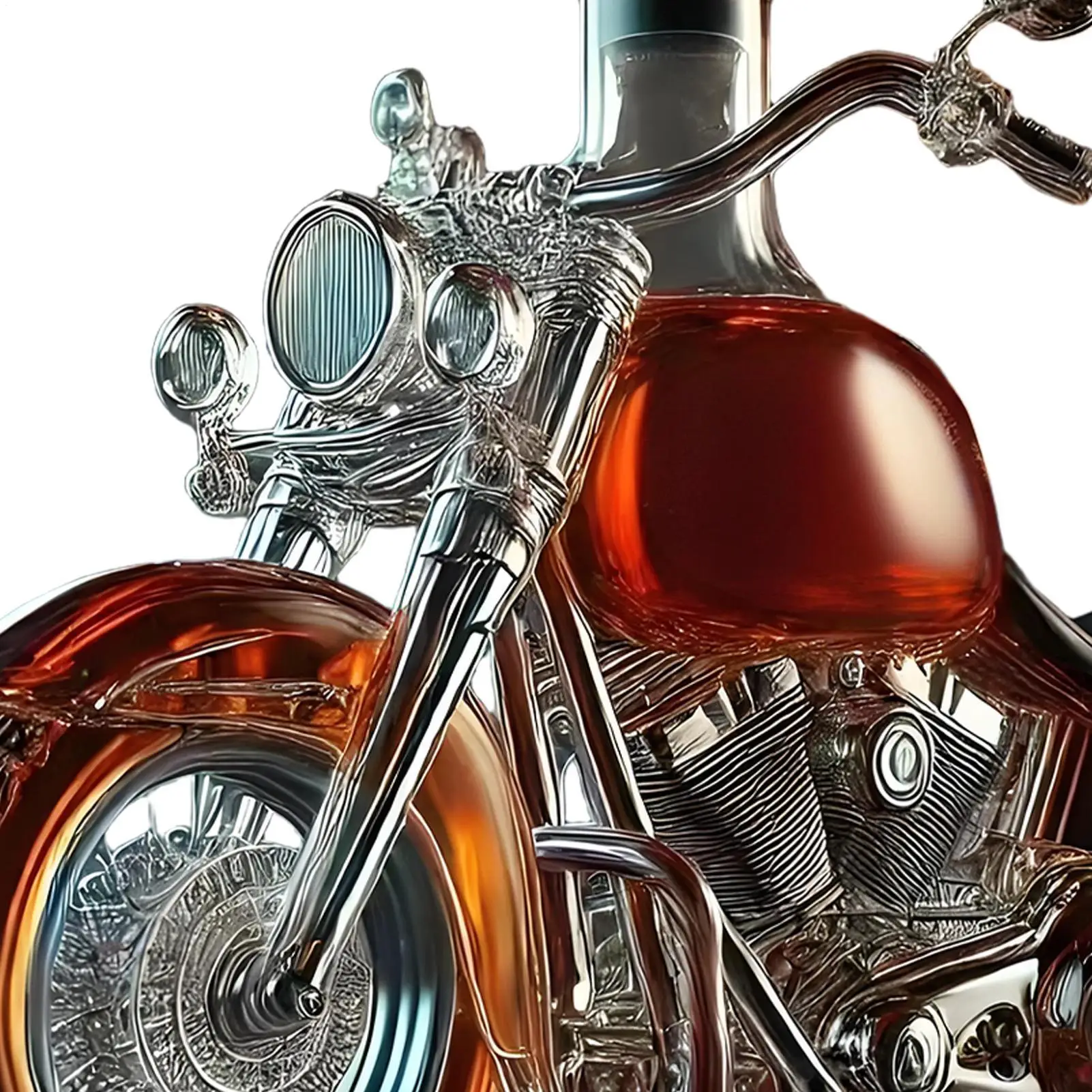 Harley Whisky Decanter | Unikalny Design Motocykla, Szkło 5