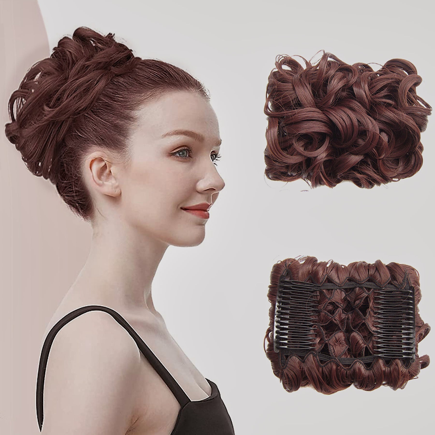 Koko Hair Tie | Elastyczna Nić, Wysokiej Jakości Syntetyczne Włosy 15