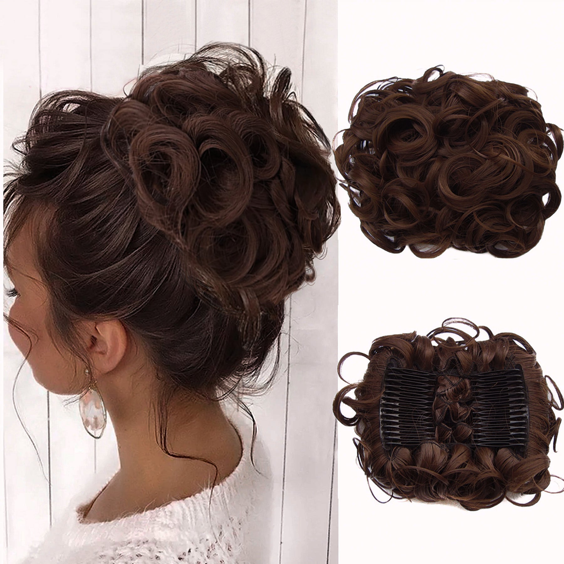 Koko Hair Tie | Elastyczna Nić, Wysokiej Jakości Syntetyczne Włosy 6