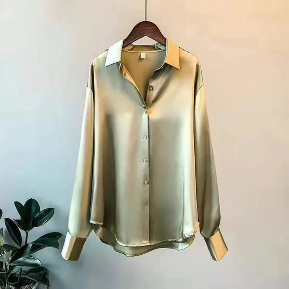 Luxe Bluzka Damska | Klasyczny Design, Wysokiej Jakości, Długi Rękaw 4