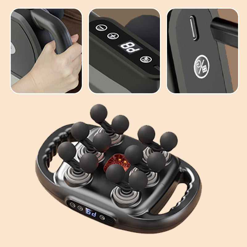 Masażer MusclePro | 12-Głowicowy, Ergonomiczny do Pleców i Karku 4