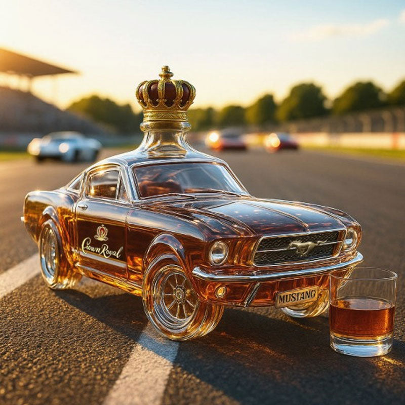 Mustang Karafka | Szklana, 320ml, Unikalny Design do Whisky 4