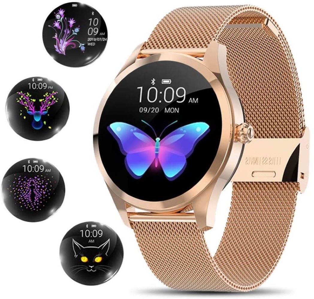 Smart Gold Zegarek Damski Smartwatch | Stal Nierdzewna, Wodoodporny, Monitorowanie Aktywności 1