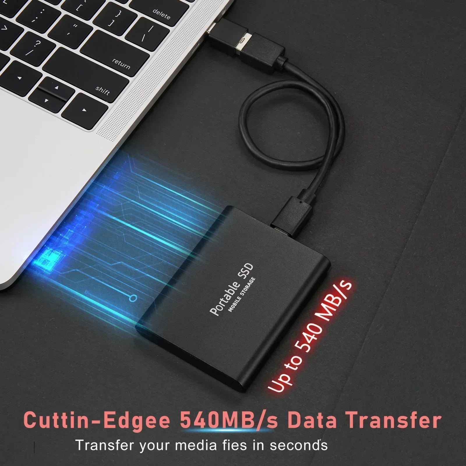 Sora Dysk SSD Zewnętrzny | 128 TB, Kompaktowy, Szybki Transfer danych 3