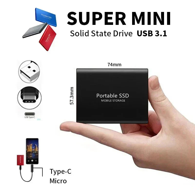 Sora Dysk SSD Zewnętrzny | 128 TB, Kompaktowy, Szybki Transfer danych 5