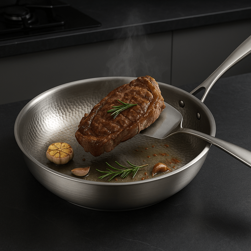 Titan Patelnia Premium | Tytanowa, Odporna na Wysokie Temperatury do 548°C 6