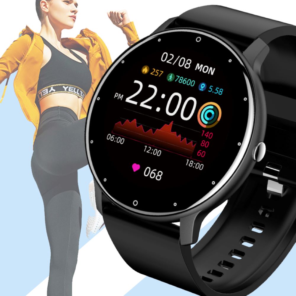 Aqua Smartwatch AT500 | Monitor Tętna, Wodoodporny, Dotykowy Ekran IPS 6