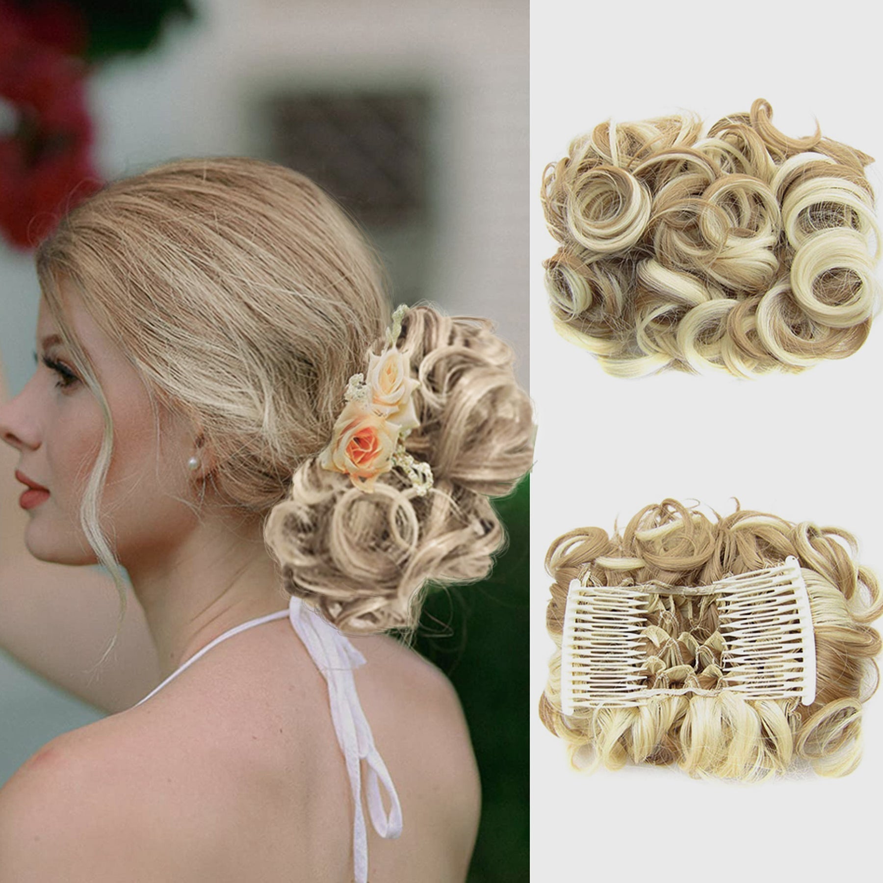 Koko Hair Tie | Elastyczna Nić, Wysokiej Jakości Syntetyczne Włosy 16