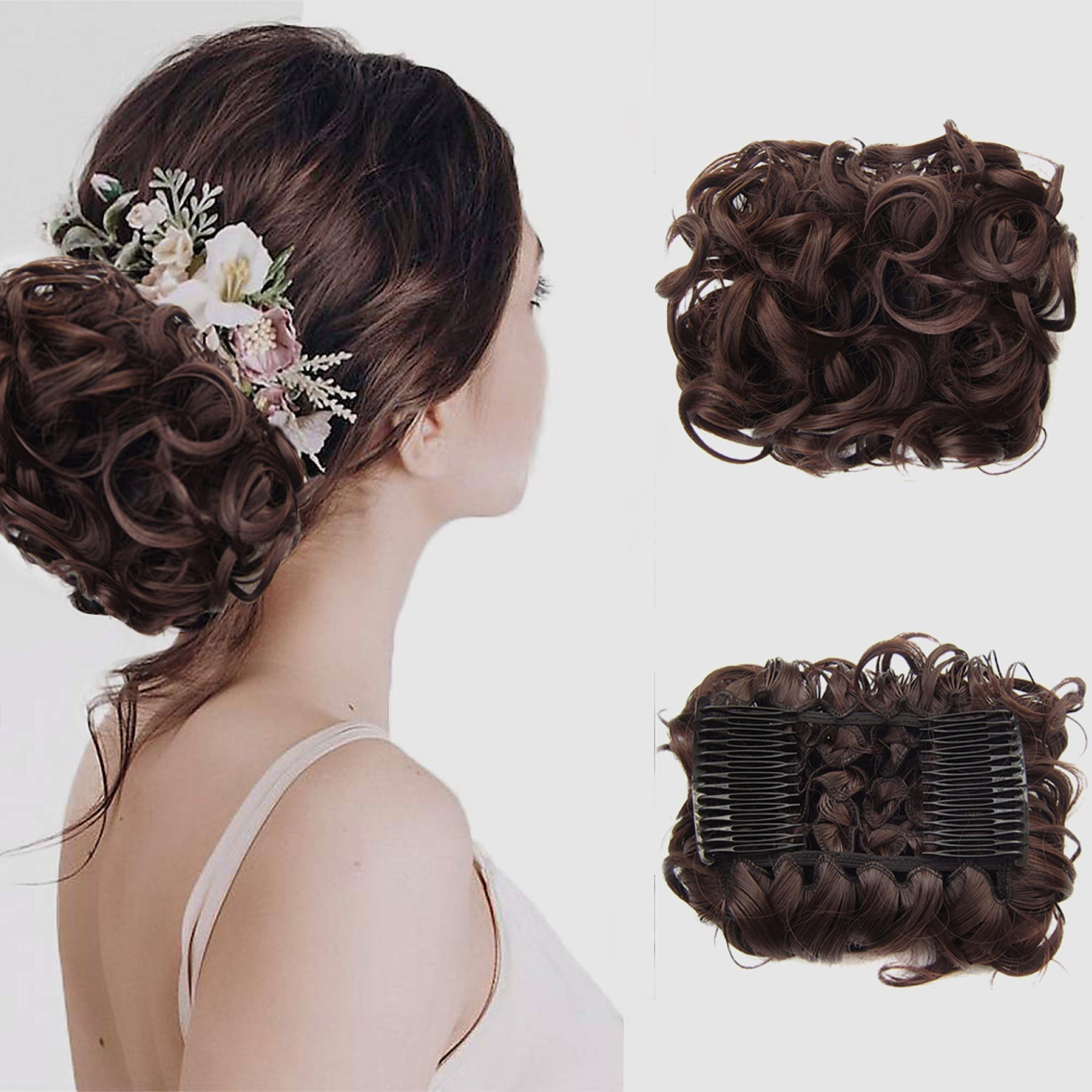 Koko Hair Tie | Elastyczna Nić, Wysokiej Jakości Syntetyczne Włosy 3