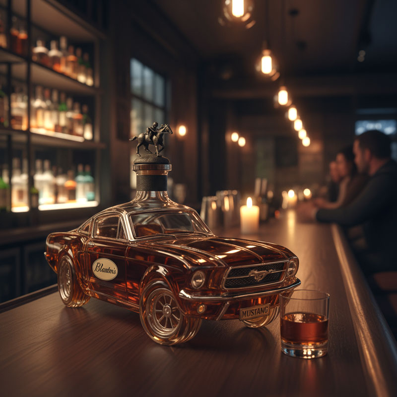 Mustang Karafka | Szklana, 320ml, Unikalny Design do Whisky 1