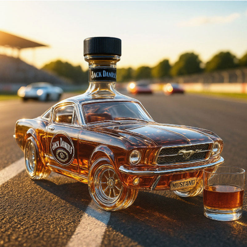 Mustang Karafka | Szklana, 320ml, Unikalny Design do Whisky 5