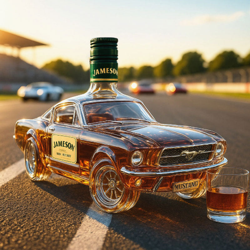 Mustang Karafka | Szklana, 320ml, Unikalny Design do Whisky 6