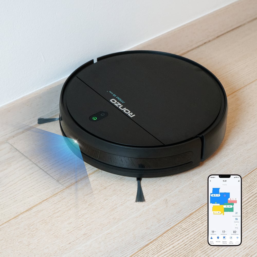 Ronzo Atom IQ Odkurzacz Automatyczny | Samosprzątający, Dla Alergika, WiFi 2