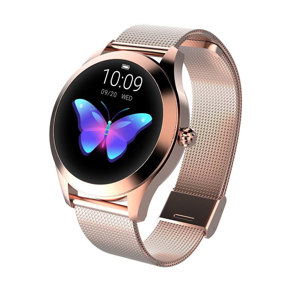 Smart Gold Zegarek Damski Smartwatch | Stal Nierdzewna, Wodoodporny, Monitorowanie Aktywności 0