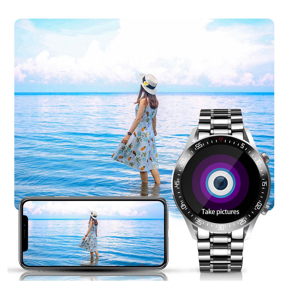 Smart Steel Watch | Wodoodporny, 1,4 cala Wyświetlacz, Monitor Tętna, Smartwatch Damski 3